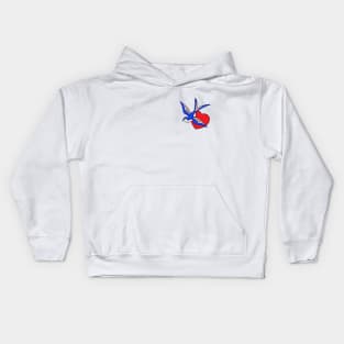 Tattoo Art Swallow Nautical Pocket Kids Hoodie